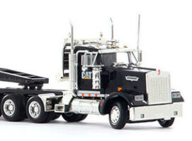 KENWORTH W900 and Trail King Lowboy with Cat 950H Wheel Loader 55208