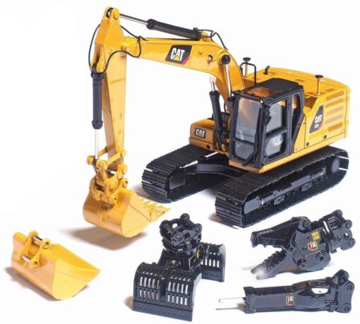 Cat Diecast 323 Hydraulic Excavator with 4 new work-tools - Next Generation 85657