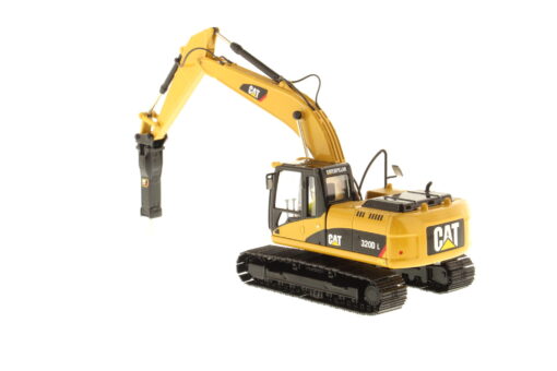 Cat Diecast 320D L Hydraulic Excavator with Cat H120E s Hydraulic Hammer 85280C - Image 4