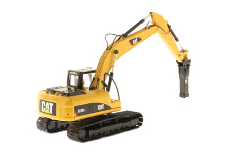 Cat Diecast 320D L Hydraulic Excavator with Cat H120E s Hydraulic Hammer 85280C - Image 6