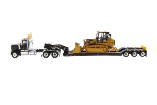 International Diecast HX520 Tandem Black with XL120 Trailer and Cat 963K Track Loader 85599 - Image 4