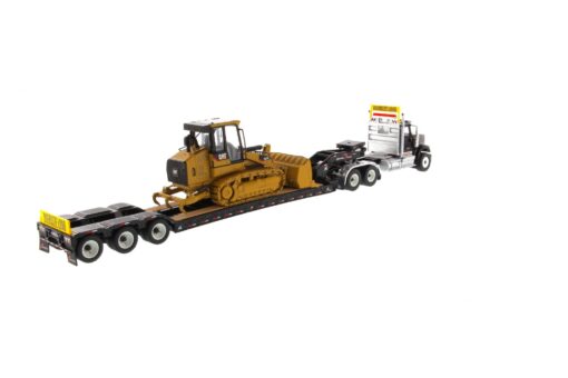 International Diecast HX520 Tandem Black with XL120 Trailer and Cat 963K Track Loader 85599 - Image 7