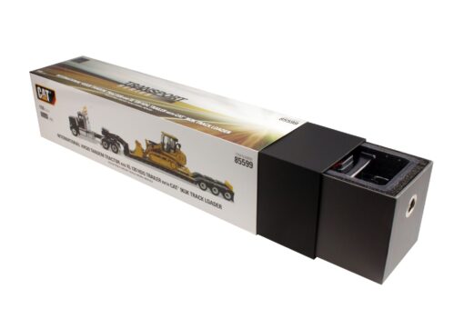 International Diecast HX520 Tandem Black with XL120 Trailer and Cat 963K Track Loader 85599 - Image 13