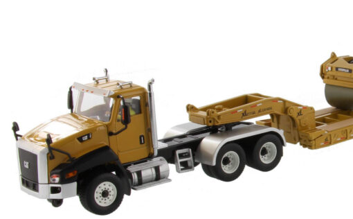 Cat Diecast CT660 Day Cab & XL120 with Cat CB-534D XW Vibratory Asphalt Compactor Load 85601C