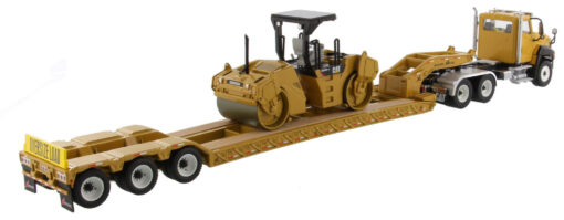 Cat Diecast CT660 Day Cab & XL120 with Cat CB-534D XW Vibratory Asphalt Compactor Load 85601C - Image 9