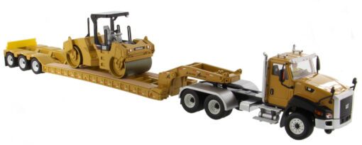 Cat Diecast CT660 Day Cab & XL120 with Cat CB-534D XW Vibratory Asphalt Compactor Load 85601C - Image 11