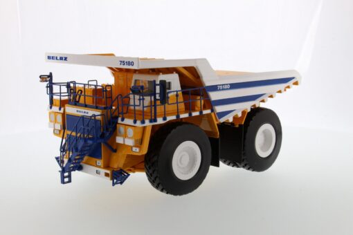Diecast BELAZ 75180 Dump Truck White Body