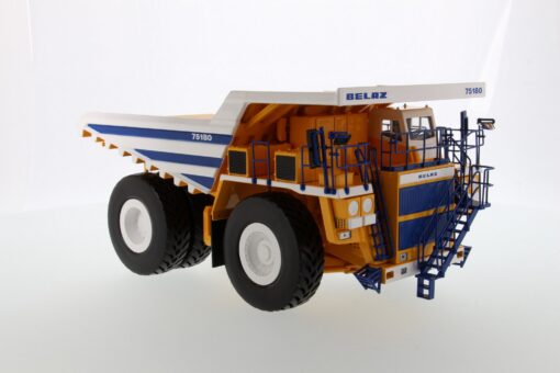 Diecast BELAZ 75180 Dump Truck White Body - Image 10
