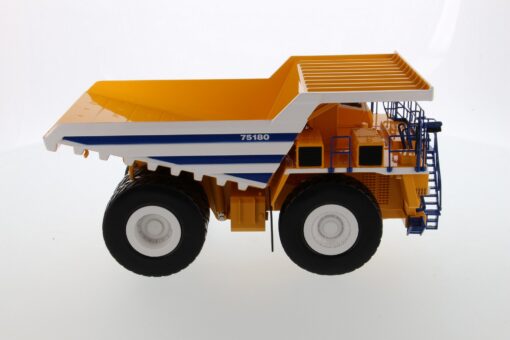 Diecast BELAZ 75180 Dump Truck White Body - Image 3
