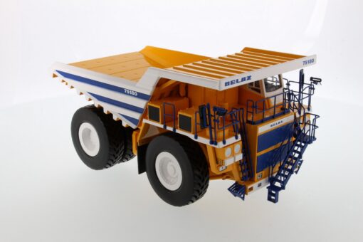 Diecast BELAZ 75180 Dump Truck White Body - Image 2