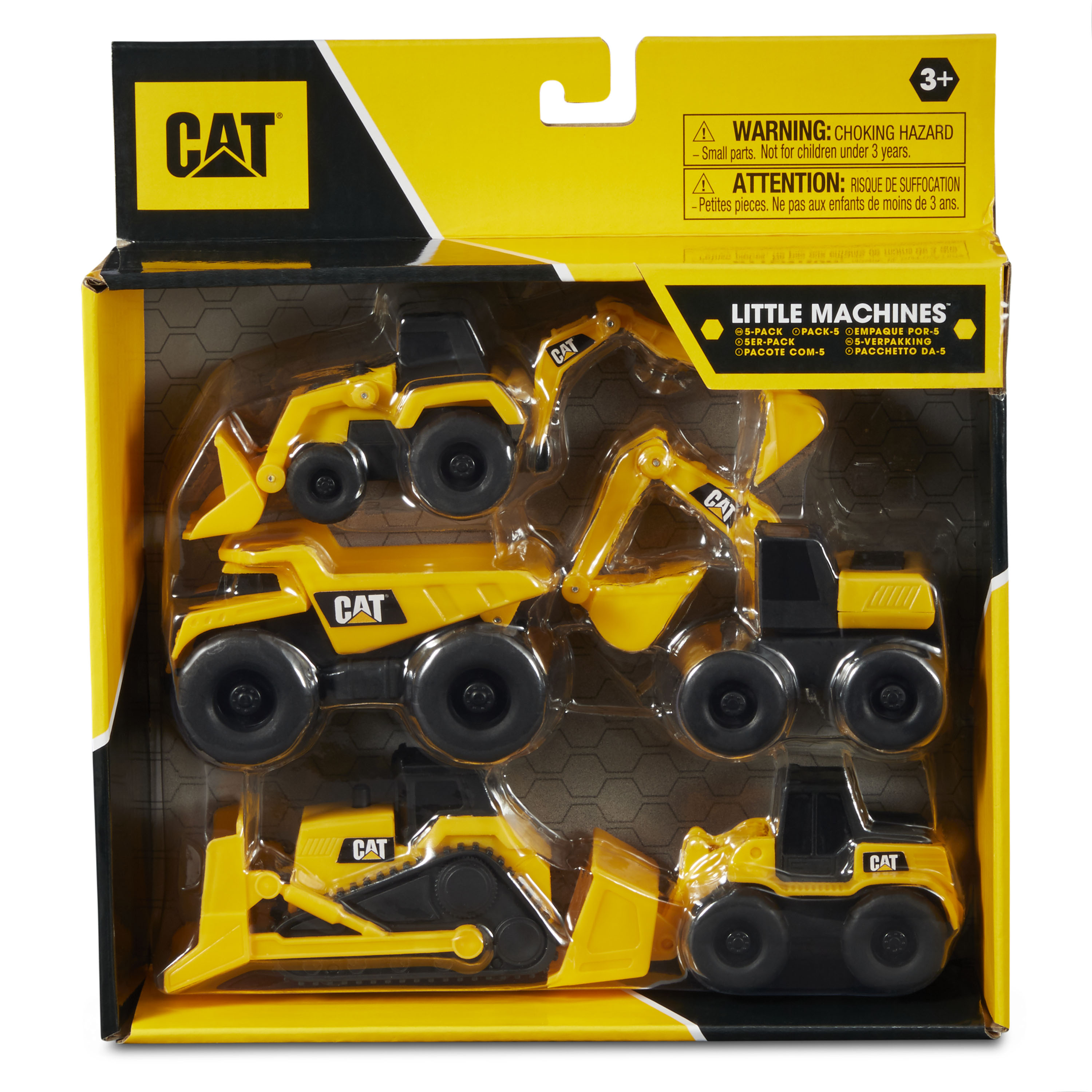 Bulldozer Loader Caterpillar 6 Inch  3 Toy Construction Crew Yellow Dump Truck 