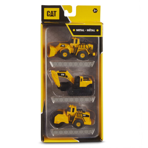Cat Metal Machines 3-Pack Loader/Roller/Excavator 82274