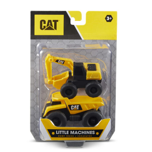 Cat Little Machines 3" 2-Pack Dump Truck/Excavator 82278 - Image 4