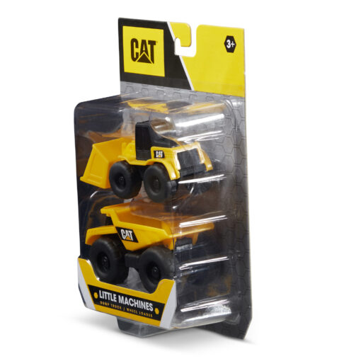 Cat Little Machines 3" 2-Pack Dump Truck/Loader 82279 - Image 3