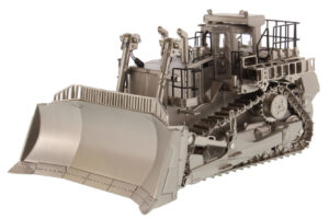 Cat Diecast D11T Track-Type Tractor Commemorative Edition Matt Silver Finish 85252