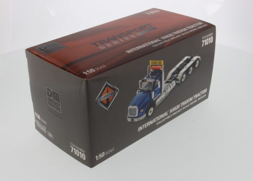 International 1:50 Diecast HX620 SB Blue Tridem Prime Mover Tractor Truck 71010 - Image 11