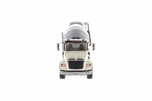 International 1:50 Diecast HX615 SB White Concrete Mixer Truck 71014 - Image 9