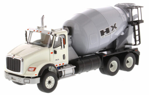 International 1:50 Diecast HX615 SB White Concrete Mixer Truck 71014