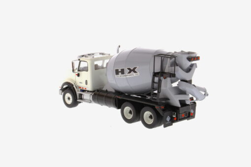 International 1:50 Diecast HX615 SB White Concrete Mixer Truck 71014 - Image 6