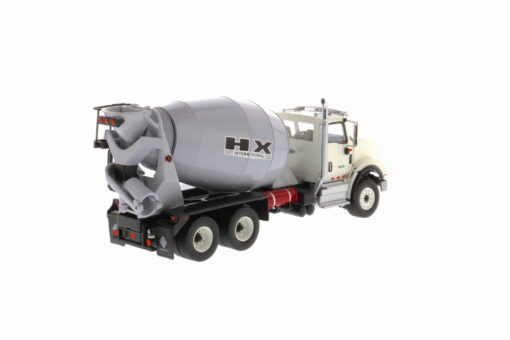International 1:50 Diecast HX615 SB White Concrete Mixer Truck 71014 - Image 4