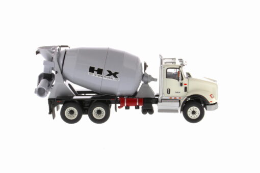 International 1:50 Diecast HX615 SB White Concrete Mixer Truck 71014 - Image 3