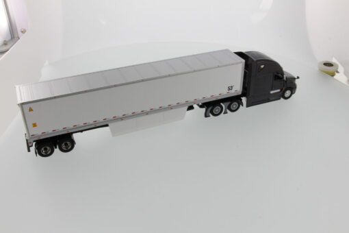 Freightliner 1:50 Diecast New Cascadia with 53' Dry Cargo Van - Grey tractor + White trailer 71047 - Image 3