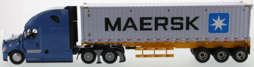 Freightliner 1:50 Diecast New Cascadia with with 40' Dry good Sea Container - Blue tractor + Yellow trailer + MAERSK container 71048 - Image 13