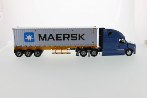 Freightliner 1:50 Diecast New Cascadia with with 40' Dry good Sea Container - Blue tractor + Yellow trailer + MAERSK container 71048 - Image 11