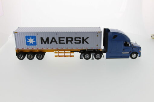 Freightliner 1:50 Diecast New Cascadia with with 40' Dry good Sea Container - Blue tractor + Yellow trailer + MAERSK container 71048 - Image 7