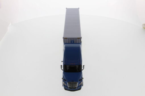 Freightliner 1:50 Diecast New Cascadia with with 40' Dry good Sea Container - Blue tractor + Yellow trailer + MAERSK container 71048 - Image 6
