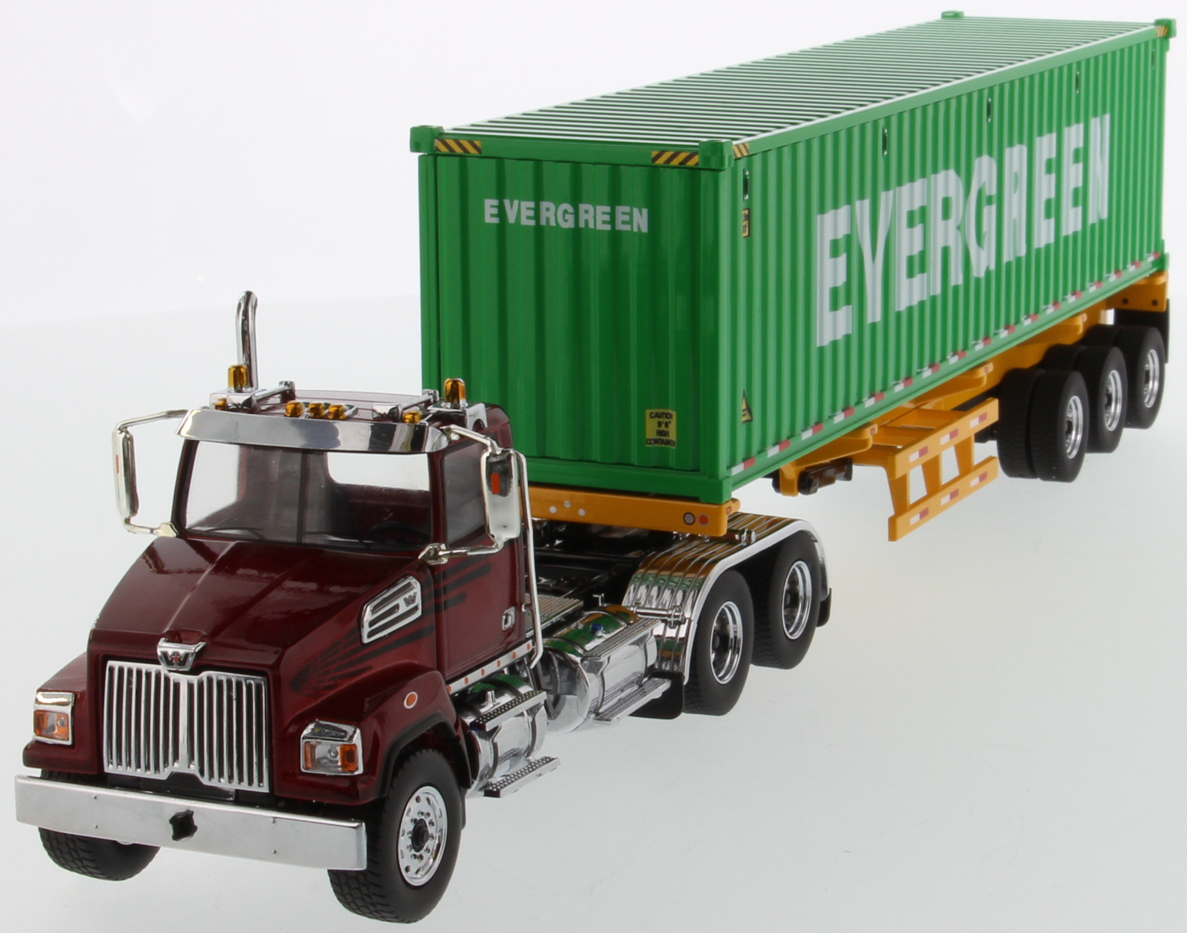 Western Star 1:50 4700SB Day Cab with skel Trailer Diecast Masters 71049 