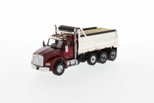Kenworth 1:50 scale T880 Dump-Truck Radiant red SBFA Chrome plated dump body 71059 - Image 8