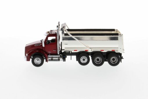 Kenworth 1:50 scale T880 Dump-Truck Radiant red SBFA Chrome plated dump body 71059 - Image 7