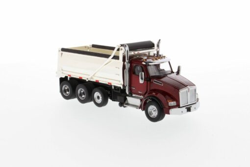 Kenworth 1:50 scale T880 Dump-Truck Radiant red SBFA Chrome plated dump body 71059 - Image 2