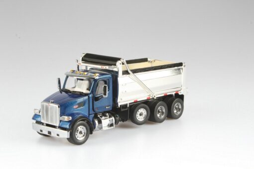 Peterbilt 567 Dump Truck - Legendary Blue cab + Chromed dump body 71073 - Image 3