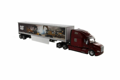 Cat Diecast Mural Trailer with Peterbilt 579 Ultraloft Cab Truck 85665 - Image 10