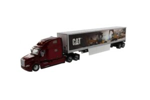Cat Diecast Mural Trailer with Peterbilt 579 Ultraloft Cab Truck 85665