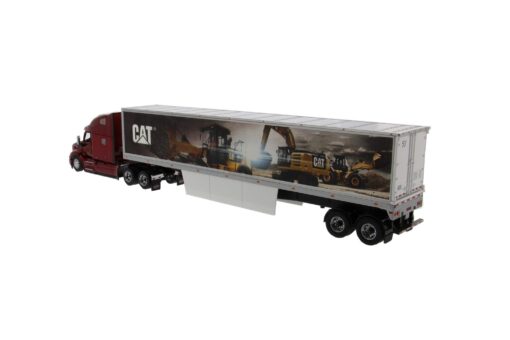 Cat Diecast Mural Trailer with Peterbilt 579 Ultraloft Cab Truck 85665 - Image 6