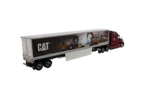 Cat Diecast Mural Trailer with Peterbilt 579 Ultraloft Cab Truck 85665 - Image 4