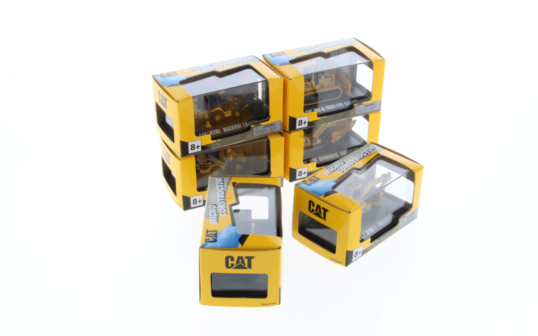 CAT Construction Mini 6pc Assortment – includes 6 Micro Machines 85980DB