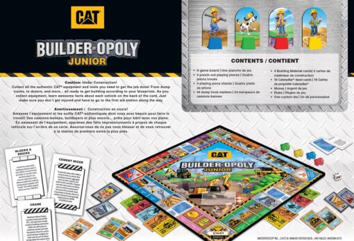 CAT Caterpillar Builder-Opoly Junior Board Game 81407 - Image 3