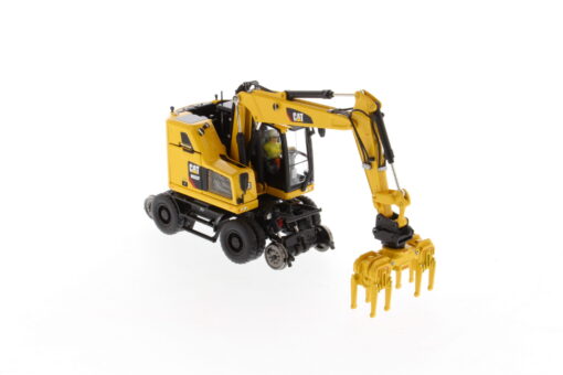 Cat Diecast M323F Railroad Wheeled Excavator Safety Yellow Version 85661 - Image 28