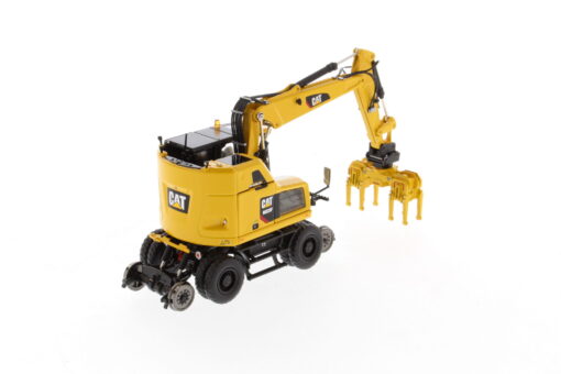 Cat Diecast M323F Railroad Wheeled Excavator Safety Yellow Version 85661 - Image 27