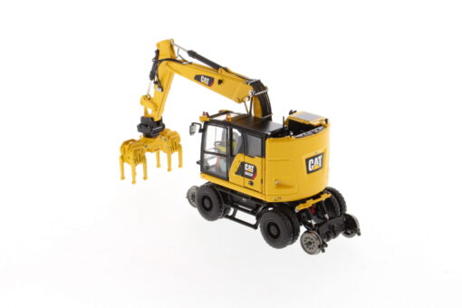 Cat Diecast M323F Railroad Wheeled Excavator Safety Yellow Version 85661 - Image 26