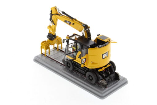 Cat Diecast M323F Railroad Wheeled Excavator Safety Yellow Version 85661 - Image 18