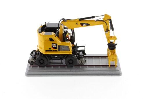 Cat Diecast M323F Railroad Wheeled Excavator Safety Yellow Version 85661 - Image 15