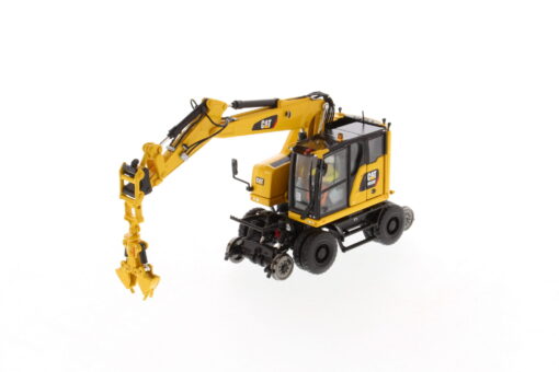 Cat Diecast M323F Railroad Wheeled Excavator Safety Yellow Version 85661 - Image 13
