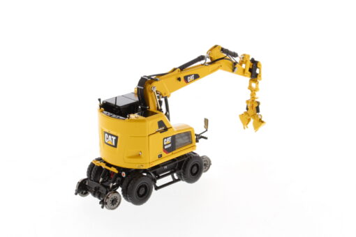 Cat Diecast M323F Railroad Wheeled Excavator Safety Yellow Version 85661 - Image 11
