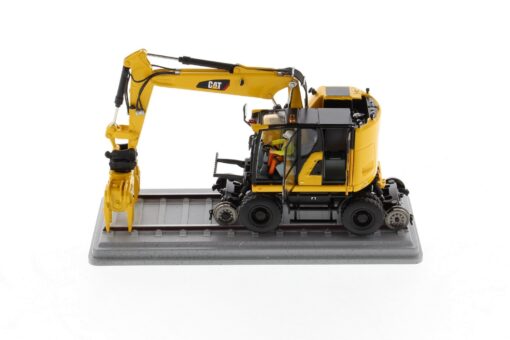 Cat Diecast M323F Railroad Wheeled Excavator Safety Yellow Version 85661 - Image 7