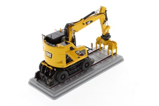 Cat Diecast M323F Railroad Wheeled Excavator Safety Yellow Version 85661 - Image 4